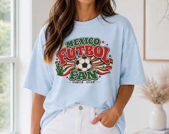 Mexico Futbol Fan Shirt – Retro El Tri Cactus Soccer Tee, Vamos 2026