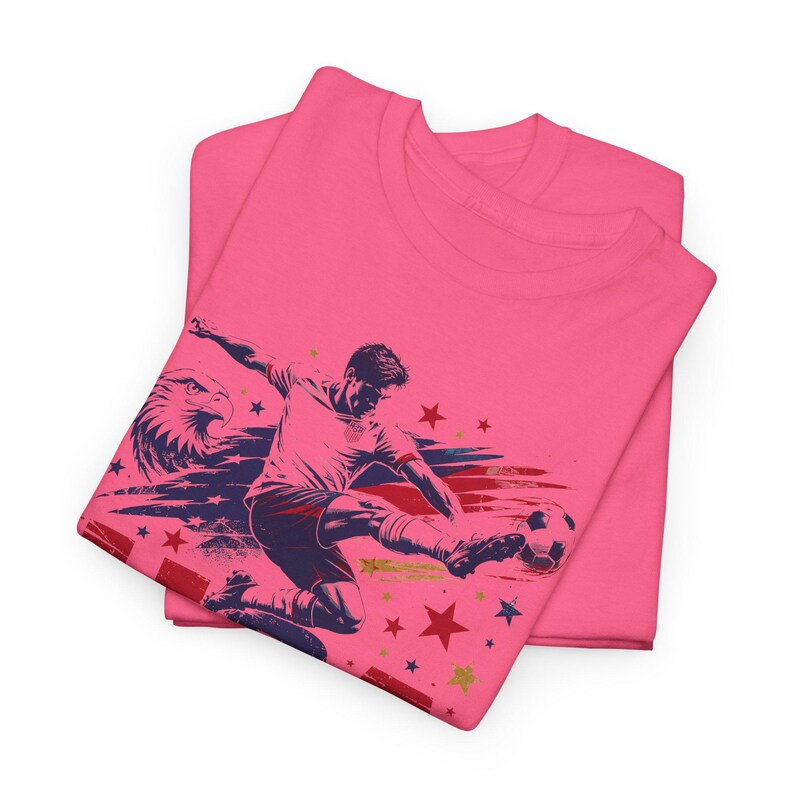 USA Soccer Fan Shirt — Stars and Stripes Football Tee, USMNT World Cup 2026 Gift, American Soccer Shirt Men Women image 11