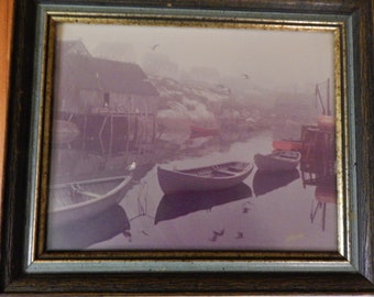 Sherman HINES Framed Photograph NOVA SCOTIA Signed Non-glare glass Fab!