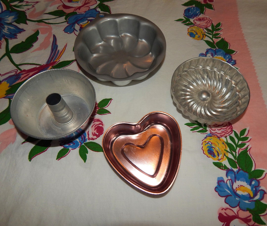 Vintage 4 Pc Child's Baking Pans Aluminum Sturdy FUN Etsy