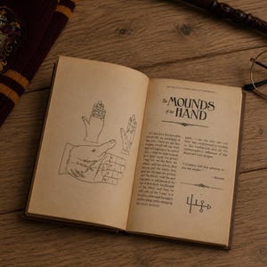 HP Chiromancy Pocket Book | HP-inspirerad handledning för kirurgi och spådom | Vintage mini-trollkarlsbok | Samlarpresent för fans och magiälskare bild 5