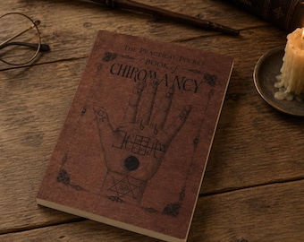 Livre de poche HP Chiromancie | Guide de chiromancie et de divination inspiré par HP | Mini livre de sorcier vintage | Cadeau de collection pour les amateurs de magie