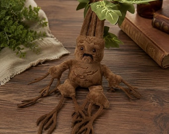 Pluche pop Mandrake | Op HP geïnspireerde knuffel | Verzamelobject Wizard World | Kruidenkundecadeau voor fans