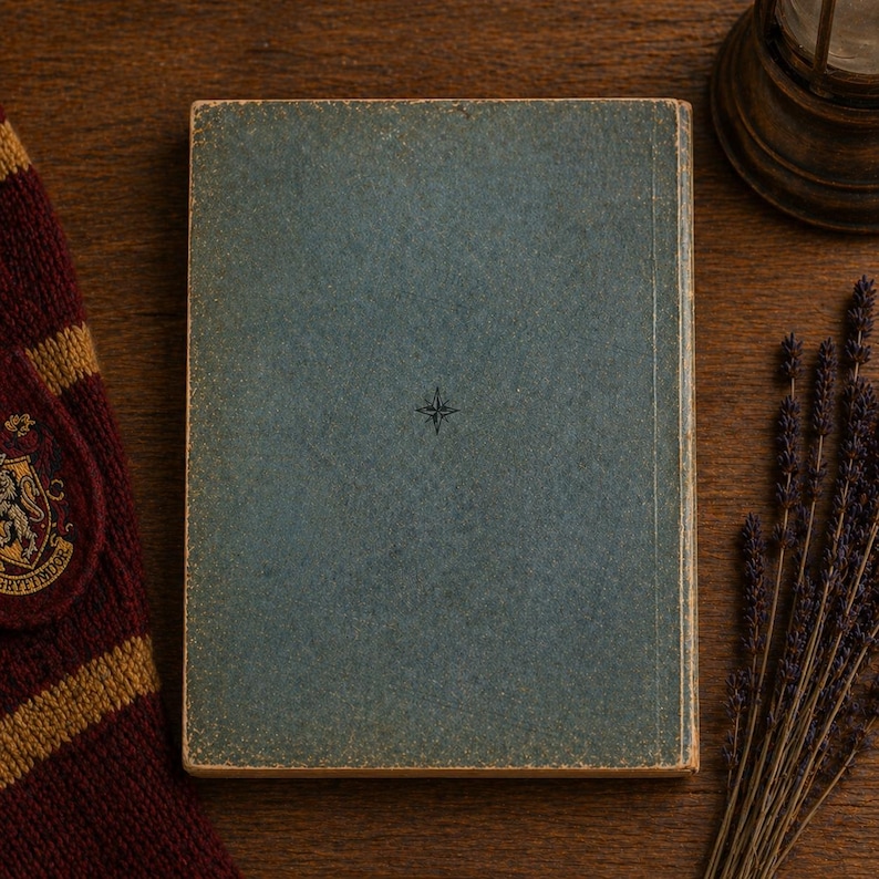 Trollkarlsbok | HP-inspirerad magisk trollkarlsbok | Samlarobjekt för cosplay-fans | Mini-grimoire i vintagestil för magifans bild 7