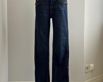 Vintage Edwin 503 Blue Trip Japan Flare Denim Jeans Edwin Bootcut