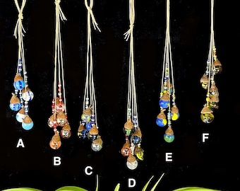 Marble & Acorn Sun catcher – Whimsical Nature Ornament – Garden or Window Art