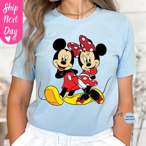 Mickey Minnie Mouse par-T-shirt PNG digital nedladdning bild 2