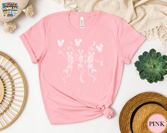 Disney Halloween Party Tanzen Skelett Micky Ohren Sweatshirt, Disneyland Familie T-Shirt, Disneyland Halloween, lustiges Skelett PNG Digital
