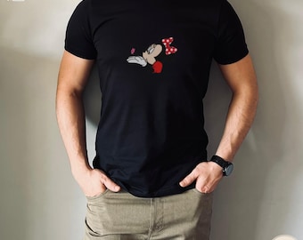 Personalisierte Liebhaber Mickey und Minnie Sweatshirt, Valentinstag Geschenk Sweatshirt, Disney Paar Disney Matching Pullover, Disney Lover Va PNG Digital