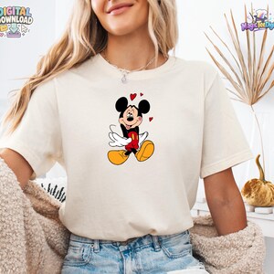 Love Mickey Mouse Heart PNG Digital Download for T-Shirt Design image 5