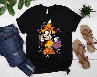 Retro Mickey Minnie Halloween-shirts, vintage Disney Halloween-T-shirt, Nightmare On The Main Streat-shirt, Halloween-pompoen, png digitaal