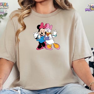 Minnie Maus Daisy Duck Beste Freunde T-Shirt PNG Digital Download Bild 7