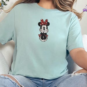 Classic Mickey Mouse Embroidered Tee | Vintage Disney Character PNG Digital Download image 7