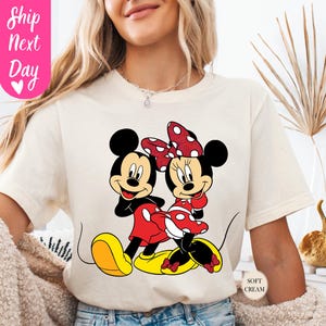 Mickey Minnie Mouse par-T-shirt PNG digital nedladdning bild 4