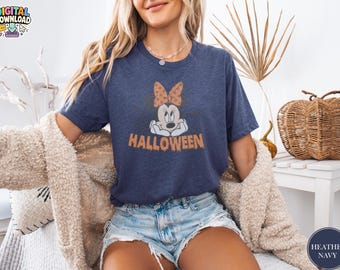 Halloween Minnie Sweatshirt, Mickey Minnie Hoodie, Halloween Sweatshirt, Minnie Halloween Sweatshirt, Halloween Party, Halloween PNG Digital