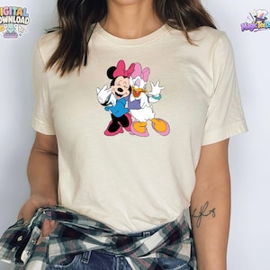 Minnie Maus Daisy Duck Beste Freunde T-Shirt PNG Digital Download Bild 1