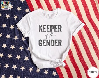 Keeper of the Gender Shirt, Gender Reveal Party Shirts, Gender Reveal Shirt, Baby Announcement Shirt, Auntie Shirt, Baby Shower PNG Digital