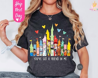 You've Got A Friend In Me Disney Castle Shirt PNG Digital Download