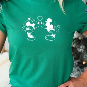 Retro Mickey Minnie Mouse Love Heart T-shirt PNG digital nedladdning bild 7