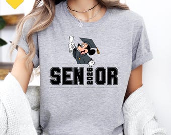 Shirt Mickey senior afstuderen 2026, shirt Disney afgestudeerd, shirt Mickey Mouse afgestudeerd, shirt Disneyland afgestudeerde, shirt senior Disneywor, senior Disneywor png digitaal