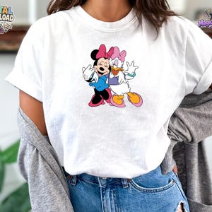 Minnie Maus Daisy Duck Beste Freunde T-Shirt PNG Digital Download Bild 6