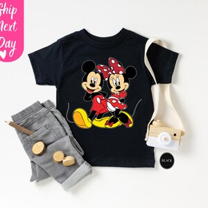 Mickey Minnie Mouse par-T-shirt PNG digital nedladdning bild 5