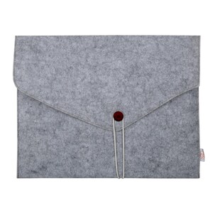 Laptop Sleeve with Button Closure, Felt MacBook Cover, Protective Computer Case, Lightweight Work Accessory
