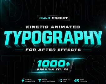 Kinetic Typography Pack for After Effects | 1000+ Premium Titles | Dynamic Text Animations for Video Projects, Lower Thirds, Call-to-Actions