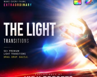 Cinematic Light Transitions for Final Cut Pro, Apple Motion | 50+ Lens Flare Effects