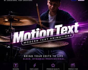 Dynamic Text Animation Pack for Modern Premiere Pro Titles | Motion Graphics for Video Editing, Corporate, Vlogs, Marketing