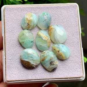 Rose Cut Peruvian Opal Fancy Shape Lot Gemstone, 22.20 Caret Size 12-13 MM,