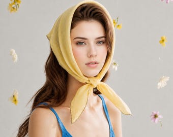 Bufanda ligera de algodón y lino para mujer, chal de gasa suave y transpirable para primavera y verano, regalo para mamá o amiga, regalo de cumpleaños para ella.