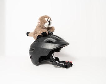 Cute Animal Helmet Accessory for Kids & Adults | Plush Bike Helmet Decoration | Fun Add-On for Cycling, Scooter, Skate, Ski Helmets