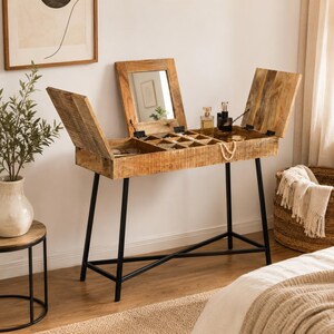 short dressing table Italian Walnut Dressing Table, 19th C