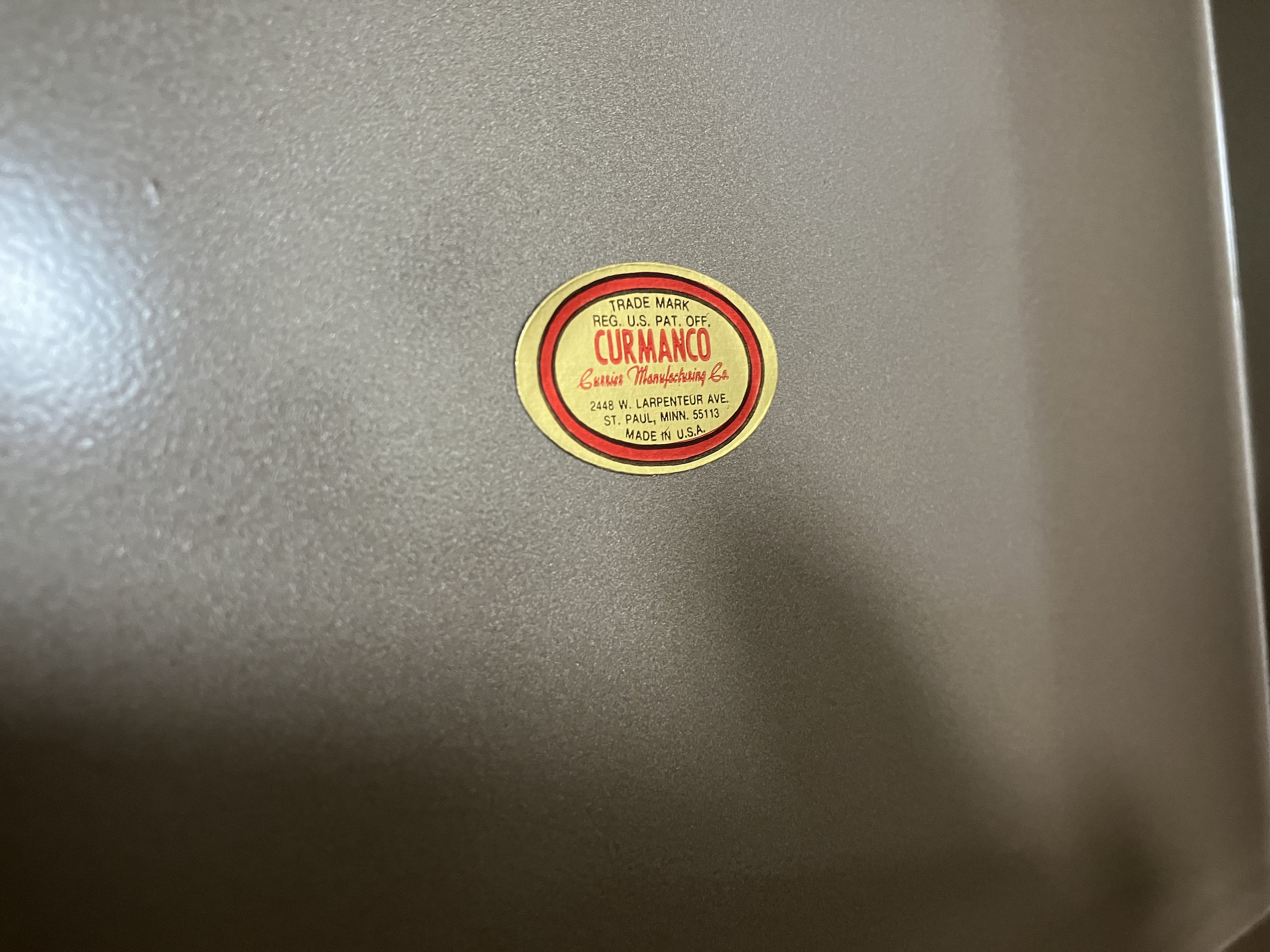 Curmanco MCM Metal File Storage Box 1950's Office Desktop, Kitchen, Art ...