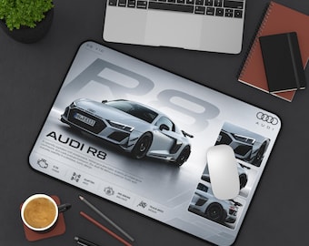 Audi R8 Sports Car Desk Mat | Racing Car Mouse Pad