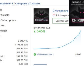Chiroptera EA MT5 Forex Robot – Multi-Currency Night Trading (Set Files)