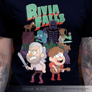 Rivia Falls - cute shirt, dandilion, T-shirt, plus size, unisex, slimfit