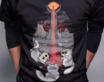 The Eye Of Meowdor - Cat Shirt, Cute Cat Shirt,  cat lovers, cat T-shirt, plus size, unisex, slimfit