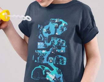 KIDS & BABIES Dungeon Crawlers - cute DndD shirt, nerd babies, nerdy kids, geeky girls, boys, rpg shirt kids, snapsuit