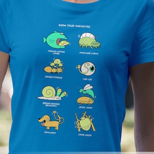 Know your parasites - cute parasites shirt, T-shirt, plus size, unisex, slimfit