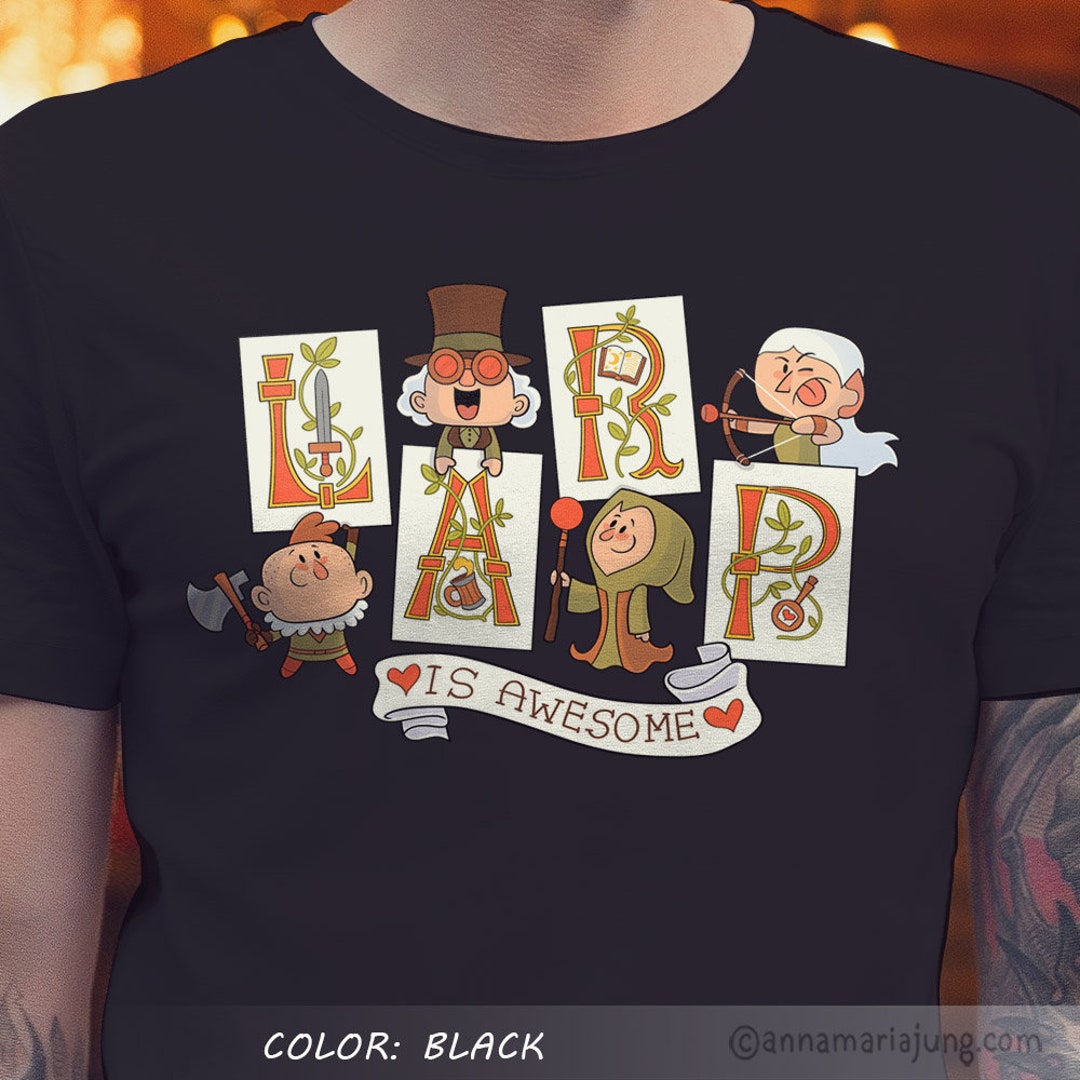 Larp is Awesome - Larp Shirt, Live Action Roleplaying, Cute Larp Shirt ...