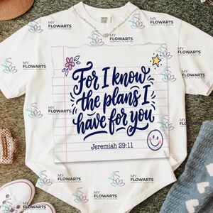 Car je connais les projets que j'ai formés pour vous (PNG), Sweat-shirt avec verset biblique en papier déchiré, Carnet Jérémie 29:11 (PNG), T-shirt Foi Esthétique, SVG