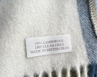100% Lambswool Shawl by Abraham Moon & Sons, Highland Tweed Made in British Isles