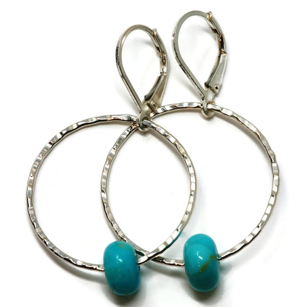 IT - Hada Collection Kingman Turq S/S Earrings - Hoop main image 1