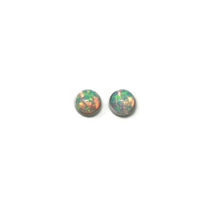 Ethiopian Opal Titanium Hypoallergenic Stud Earrings - 4mm