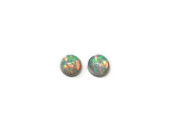 Ethiopian Opal Titanium Hypoallergenic Stud Earrings - 4mm