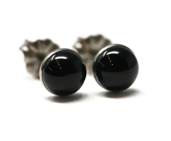 Black hypoallergenic earrings deals