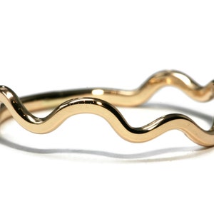 Abstract Wave Ring - 14K Gold Filled