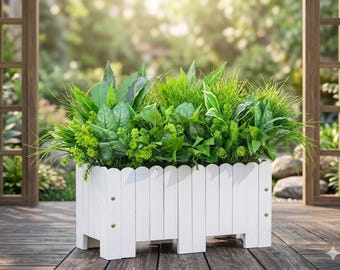18 Bündel UV-Beständige Kunstbüsche | Kunststoff Greenery Stengel Sträucher